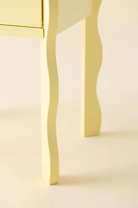 Sylvie Squiggle Wood Storage Nightstand