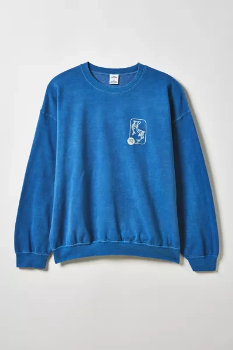 Kyoto Koi Fish Graphic Crew Neck Sweatshirt