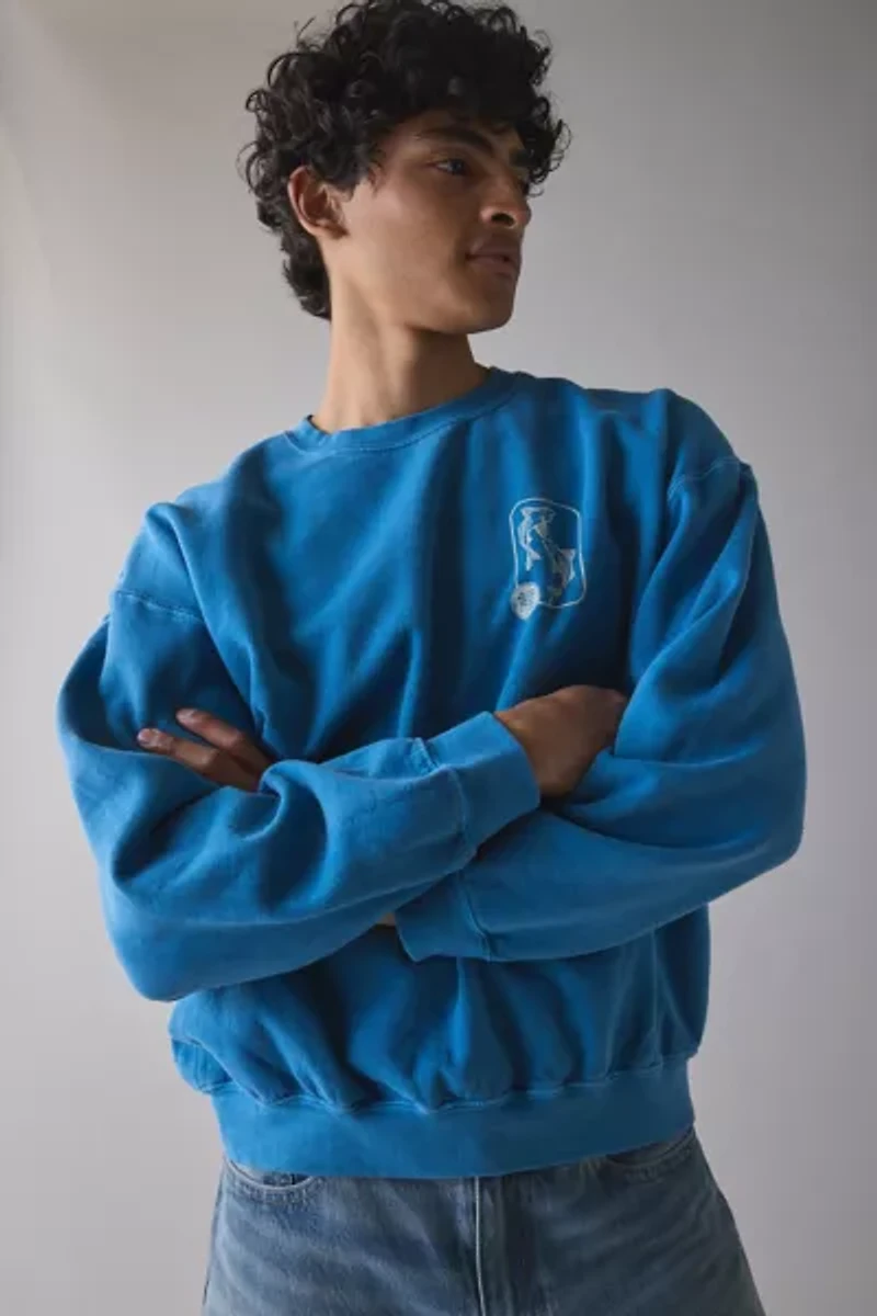 Kyoto Koi Fish Graphic Crew Neck Sweatshirt