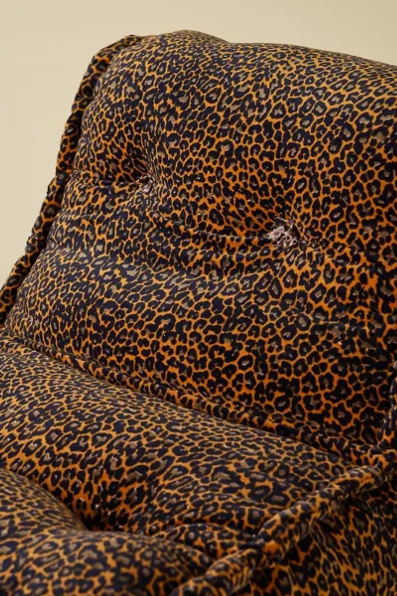 Reema Patterned Velvet Lounge Chair