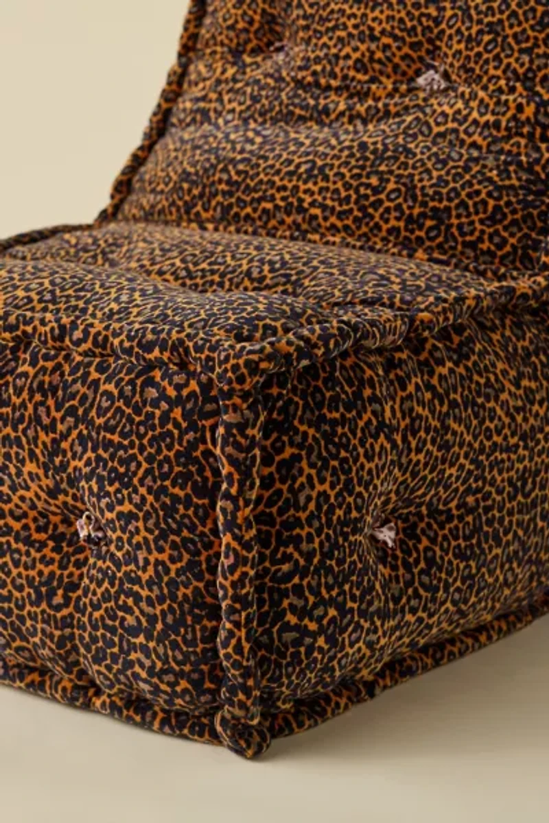 Reema Patterned Velvet Lounge Chair