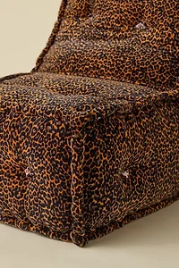 Reema Patterned Velvet Lounge Chair