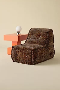 Reema Patterned Velvet Lounge Chair