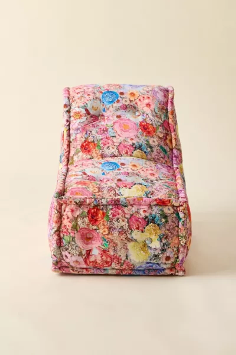 Reema Patterned Velvet Lounge Chair