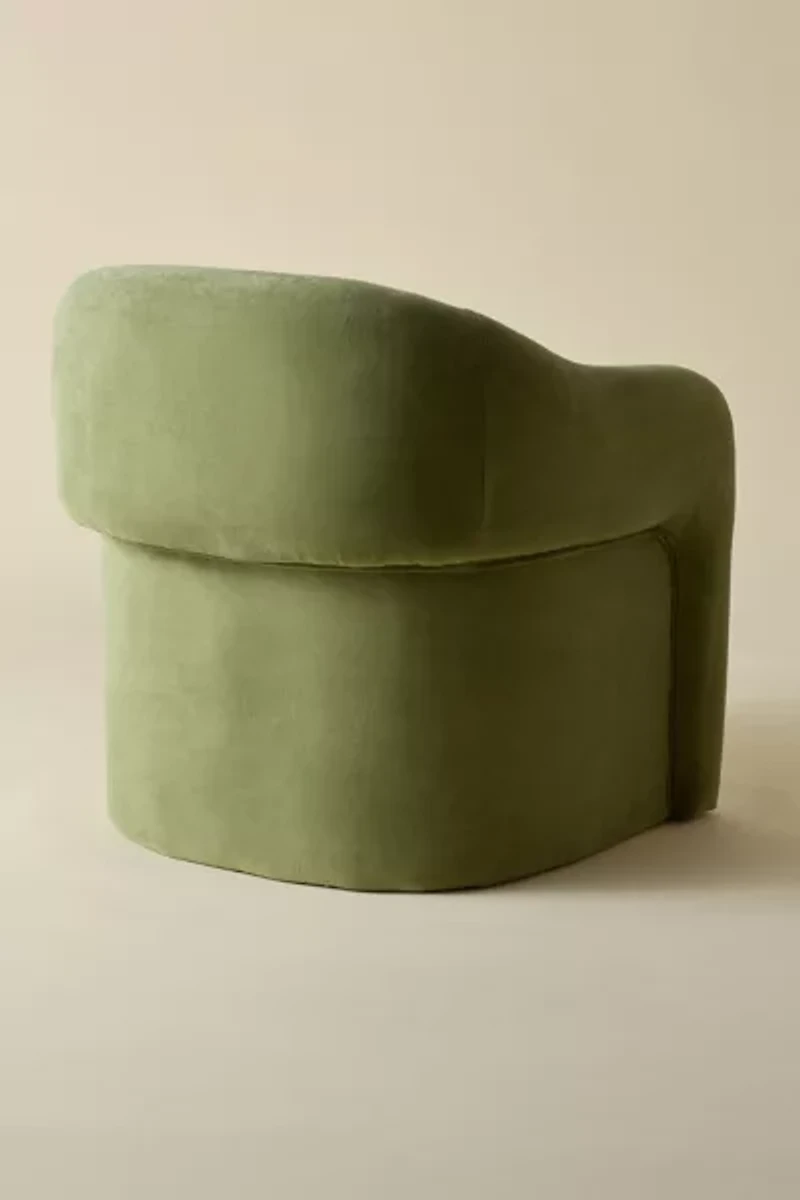 Skye Curving Upholstered Arm Chair