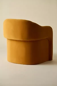 Skye Curving Upholstered Arm Chair
