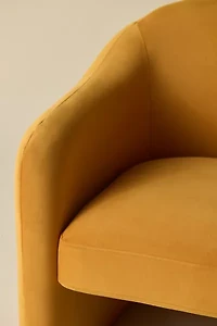 Skye Curving Upholstered Arm Chair