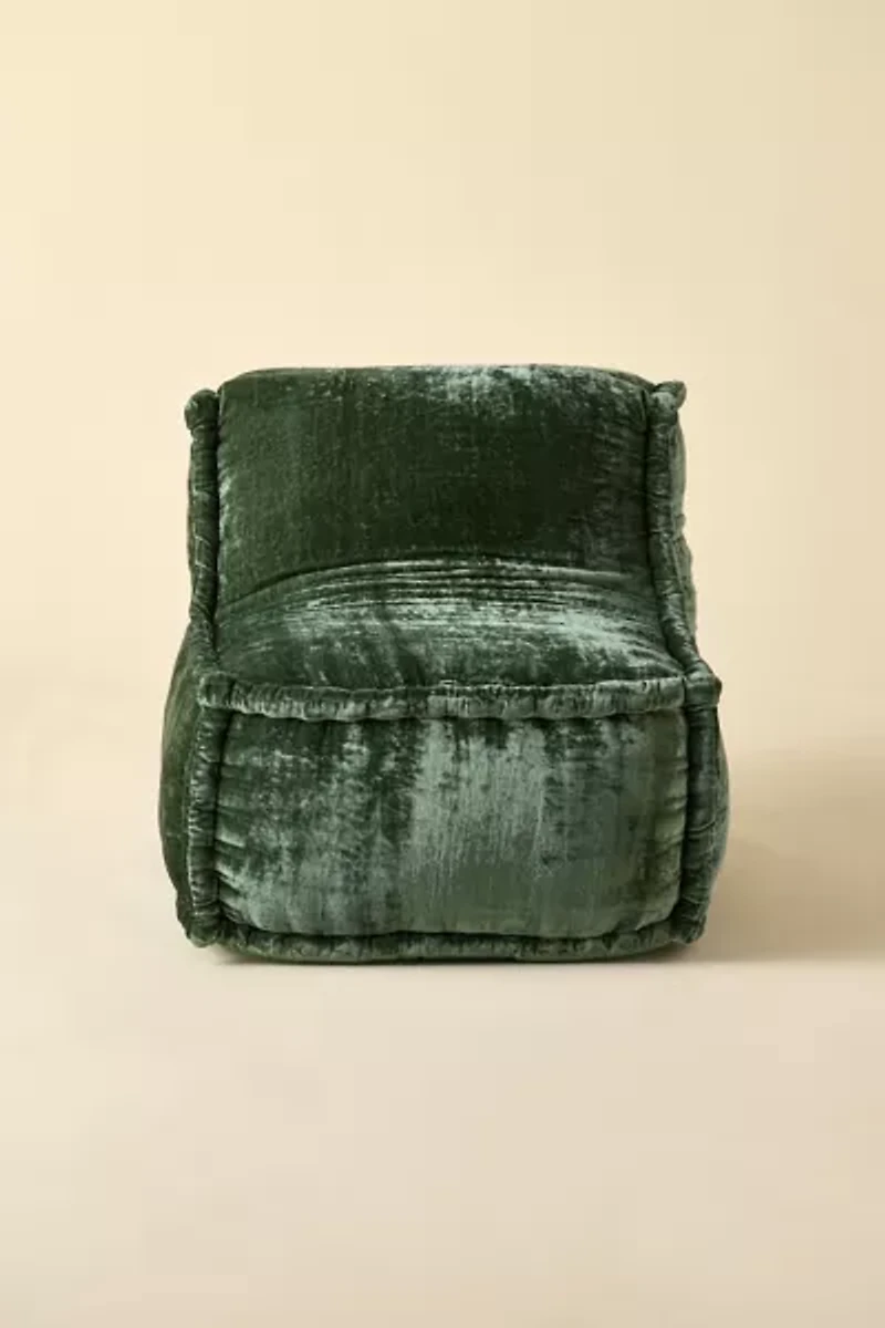 Evie Velvet Bean Bag Lounge Chair