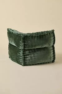 Evie Velvet Bean Bag Corner Lounge Chair