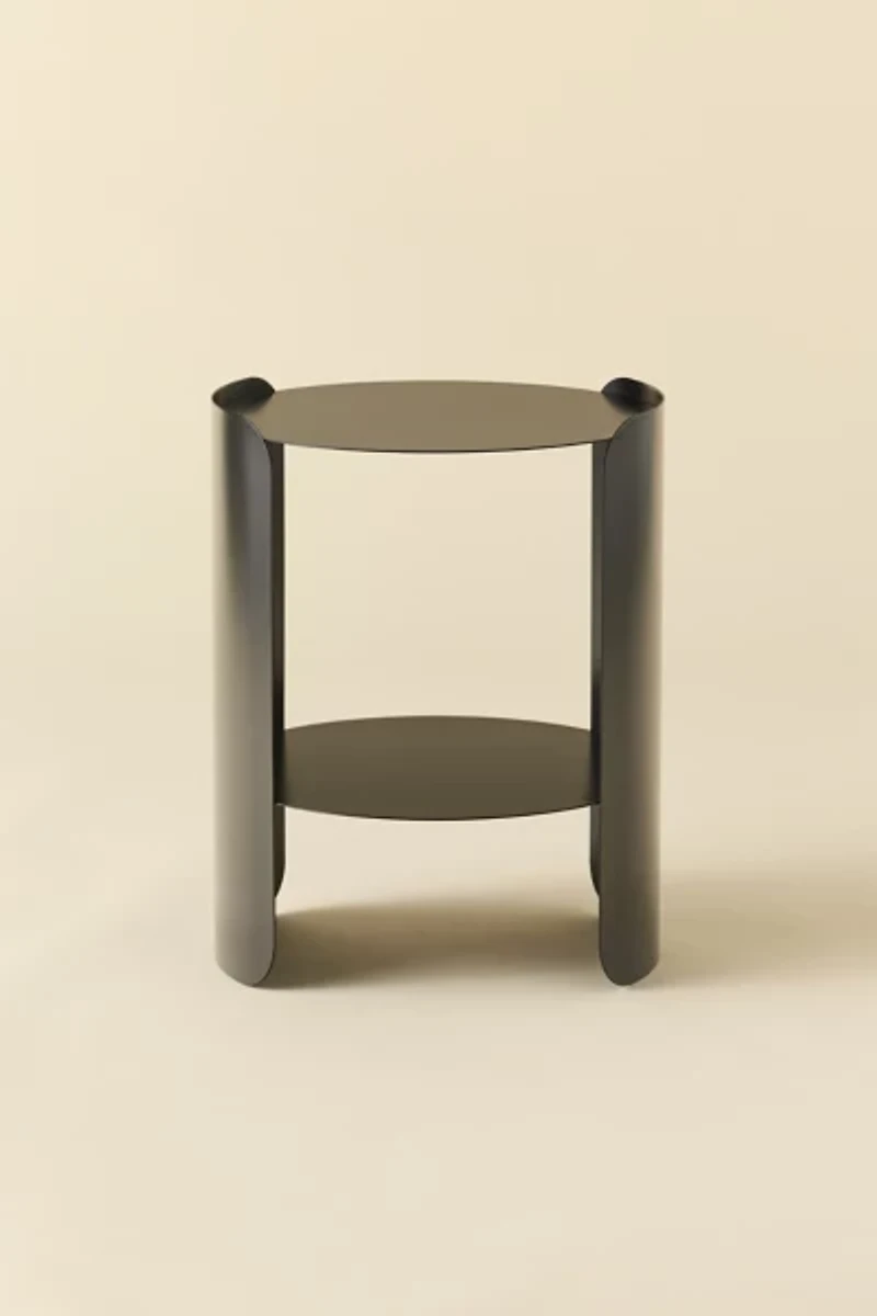 Ollie Round Storage Side Table