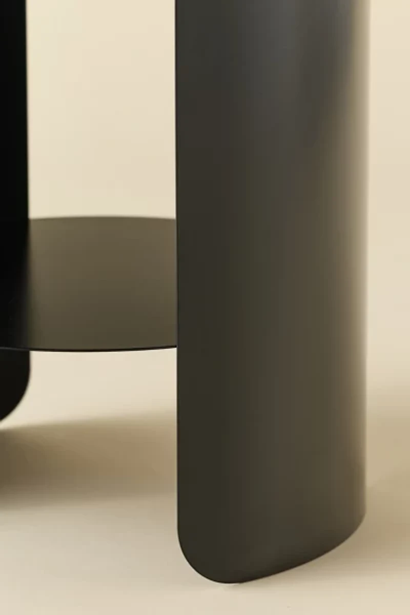 Ollie Round Storage Side Table