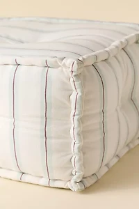 Reema Printed Upholstered Bean Bag Ottoman
