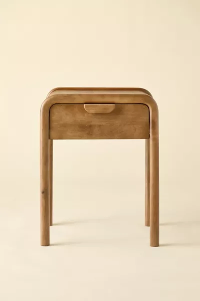 Benji Wood Storage Nightstand