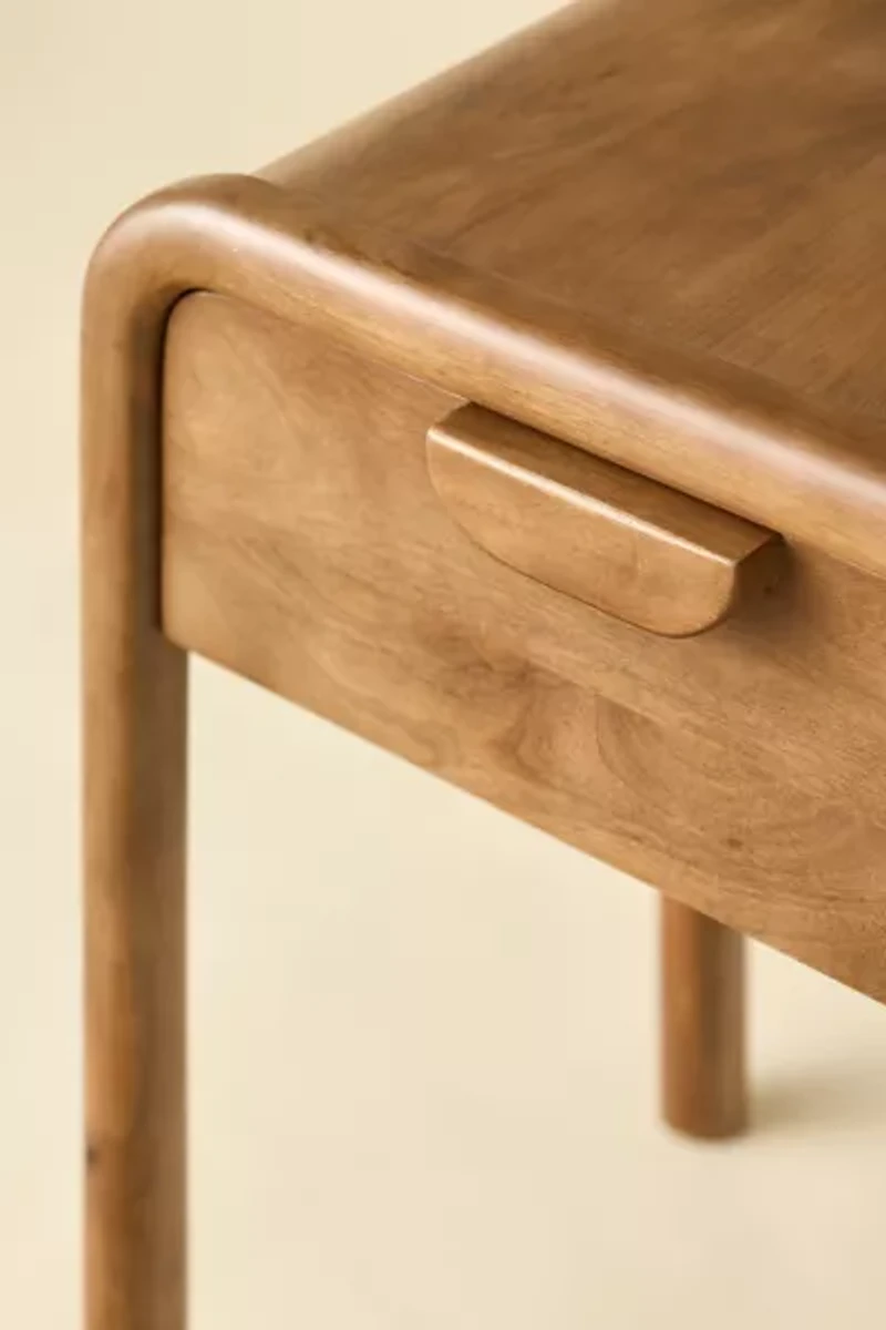 Benji Wood Storage Nightstand