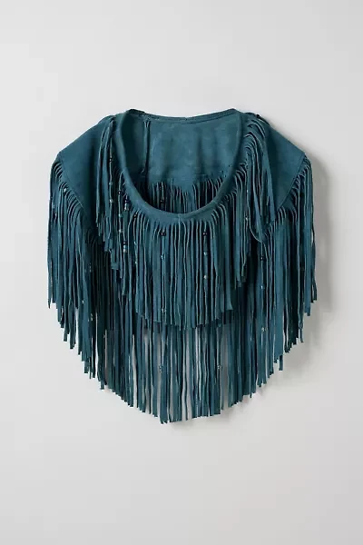 Vintage By Little Runaway Fringe Shawl