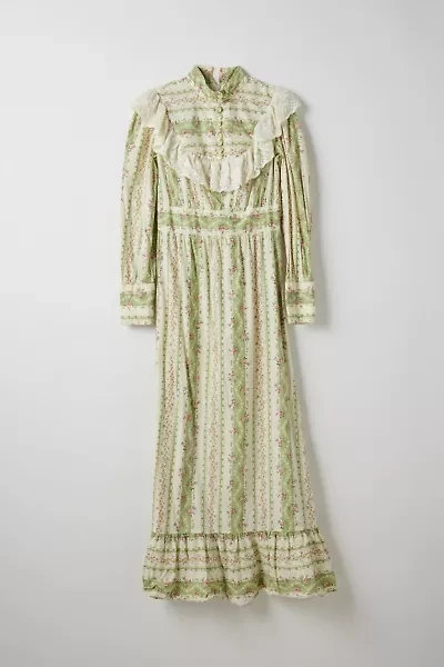 Vintage By Little Runaway Floral Prairie Maxi Dress