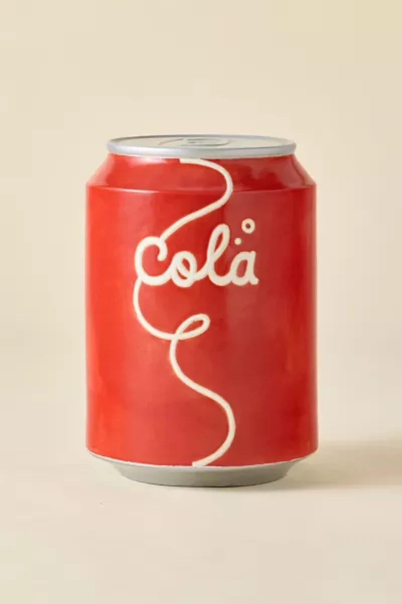 Soda Can Ceramic Side Table