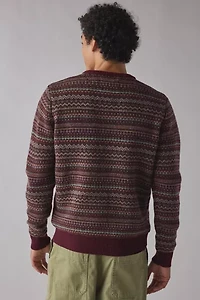 Schott Fairisle Crew Neck Sweater