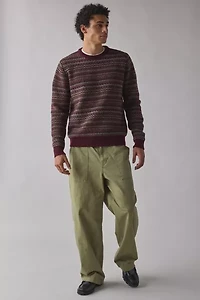 Schott Fairisle Crew Neck Sweater