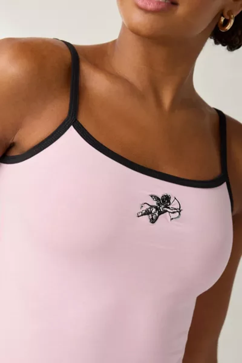 WORSHIP SUPPLIES Cherub Y2K Graphic Cami