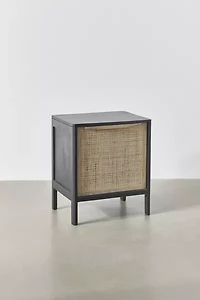 Ivy Cane Paneled Nightstand/Side Table
