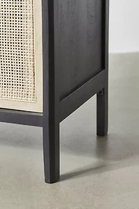 Ivy Cane Paneled Nightstand/Side Table