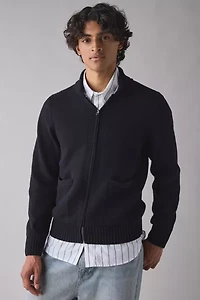 Schott Zip Shawl Collar Cardigan