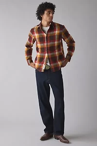 Schott Plaid Midweight Flannel Shirt