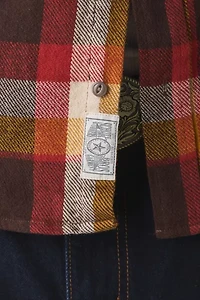 Schott Plaid Midweight Flannel Shirt