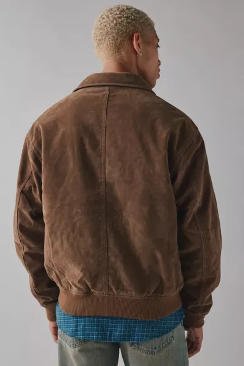 BDG Eric Suedette Bomber Jacket