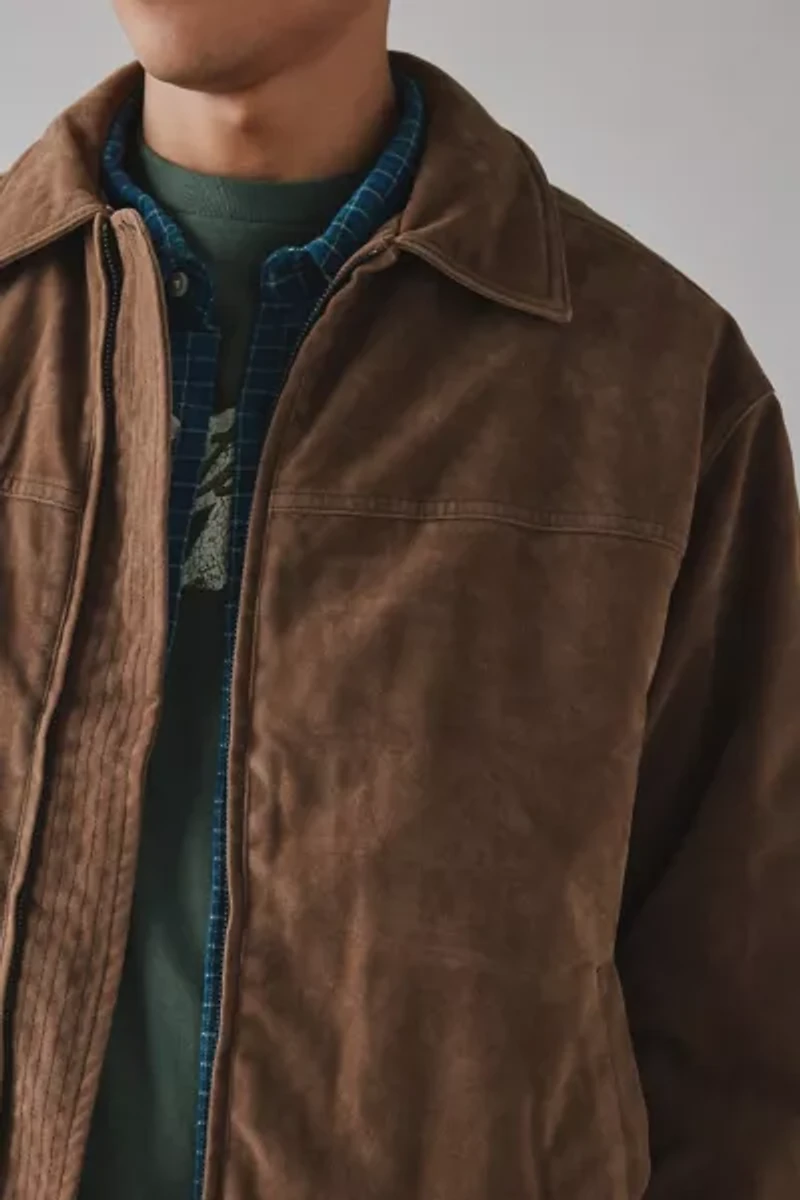 BDG Eric Suedette Bomber Jacket