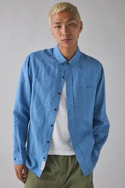 Schott Calico Print Long Sleeve Button-Down Shirt