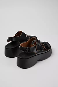 Camper Tasha Buckled Leather Sandal