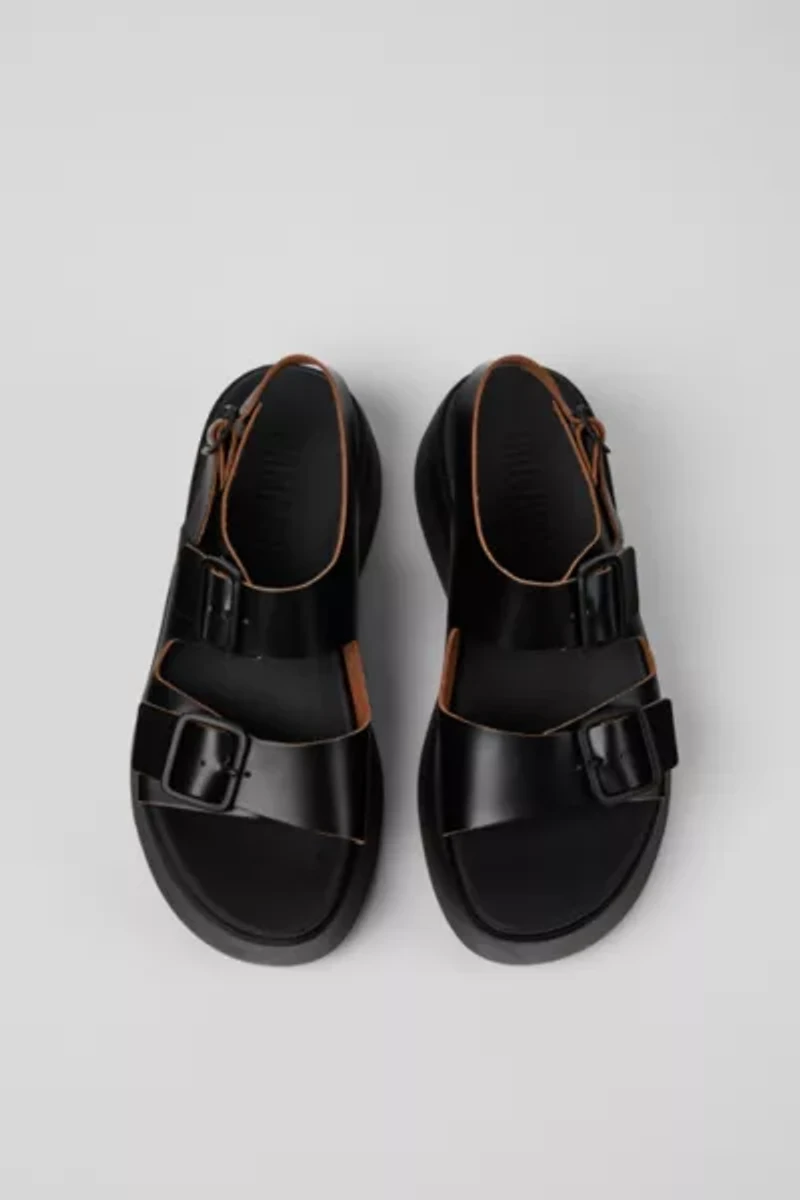 Camper Tasha Buckled Leather Sandal