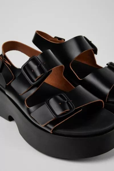 Camper Tasha Buckled Leather Sandal