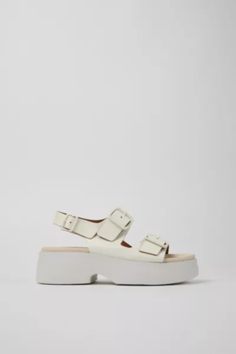 Camper Tasha Buckled Leather Sandal