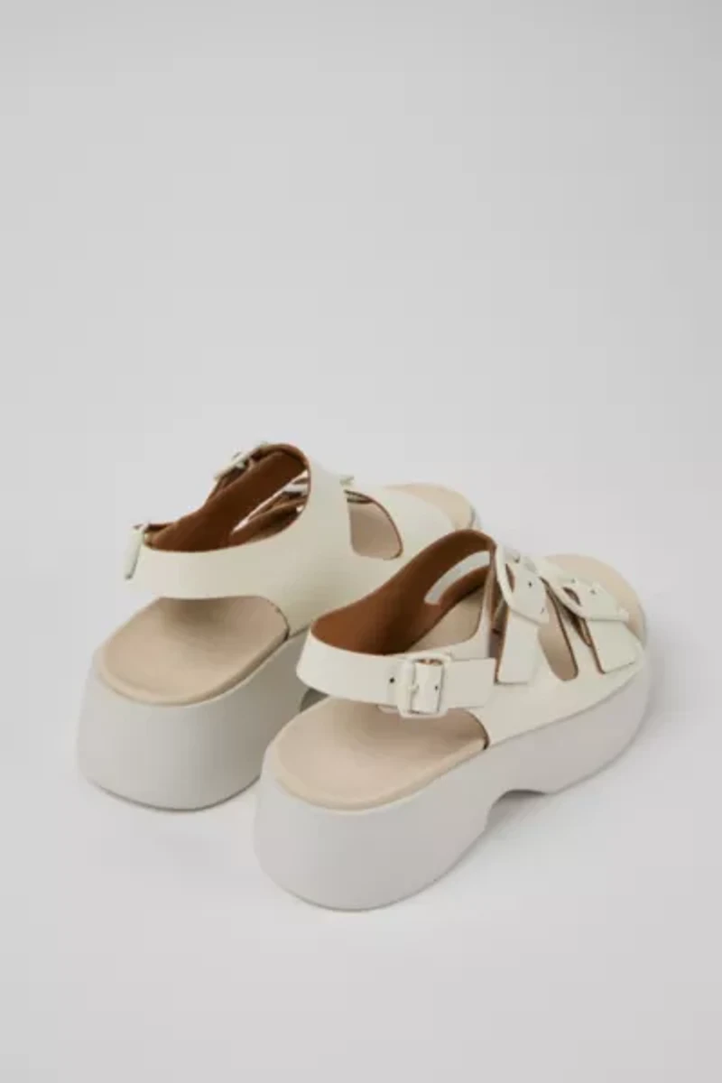 Camper Tasha Buckled Leather Sandal