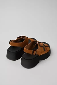 Camper Tasha Buckled Leather Sandal