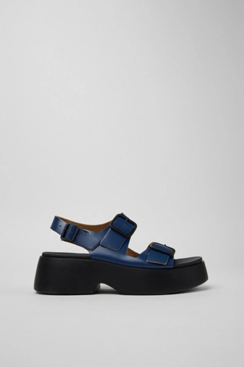 Camper Tasha Buckled Leather Sandal