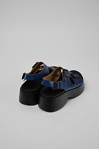 Camper Tasha Buckled Leather Sandal