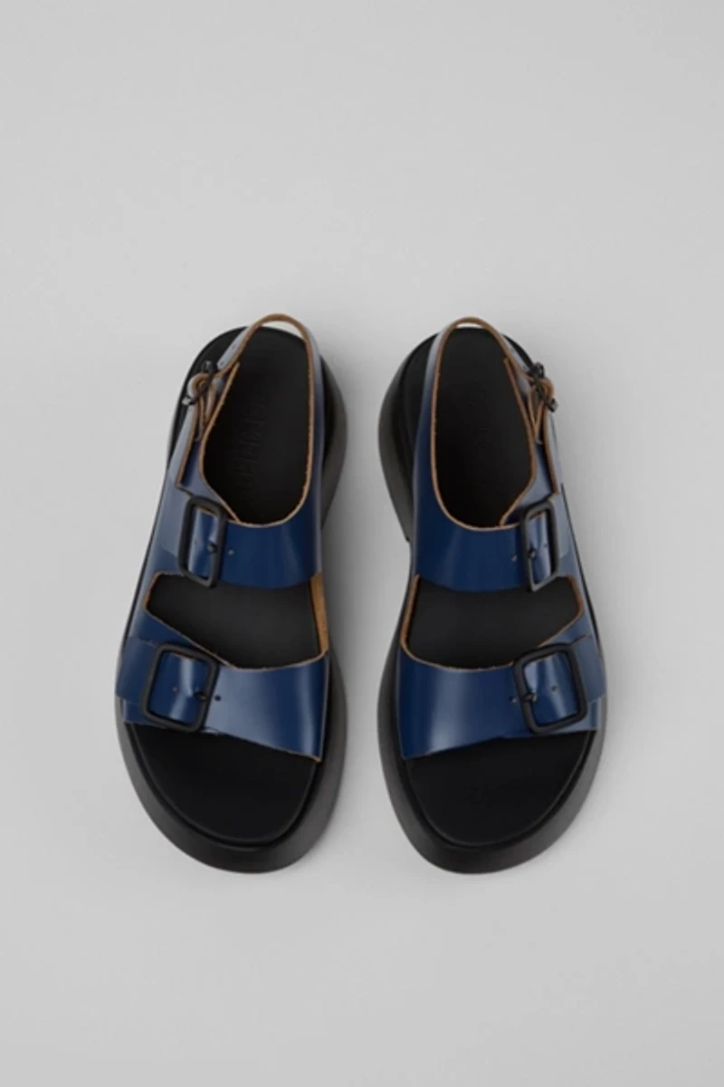 Camper Tasha Buckled Leather Sandal