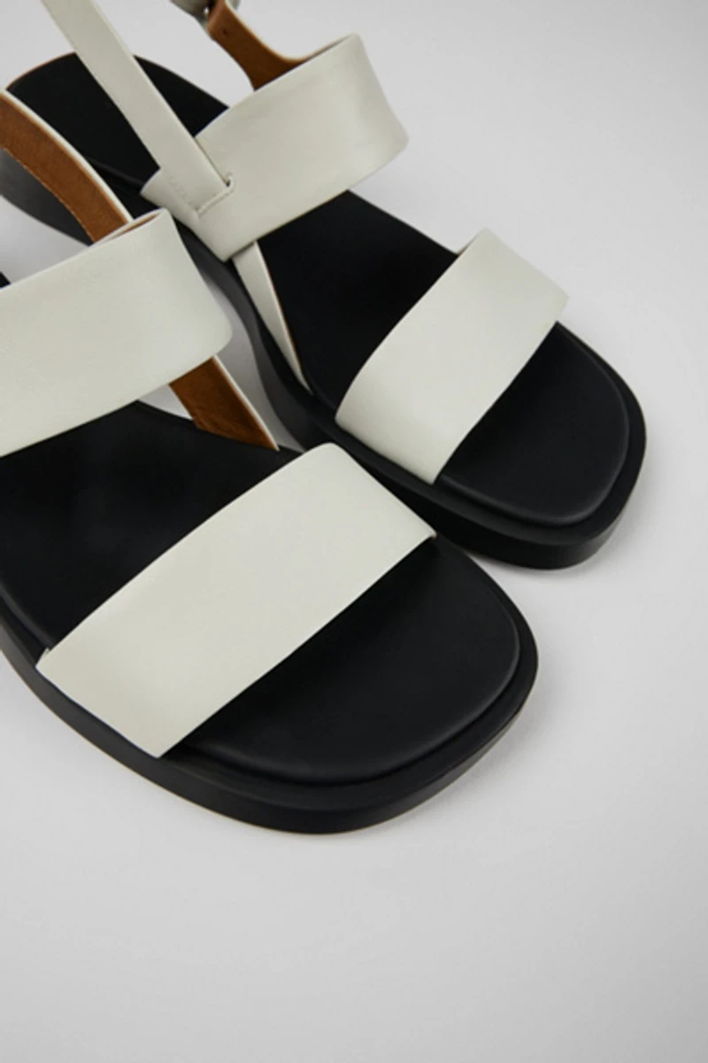 Camper Dana Leather 2-Strap Sandal