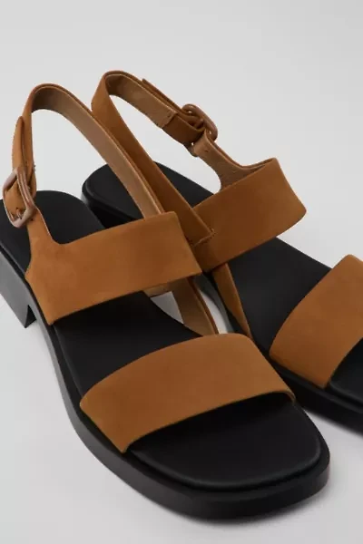 Camper Dana Leather 2-Strap Sandal