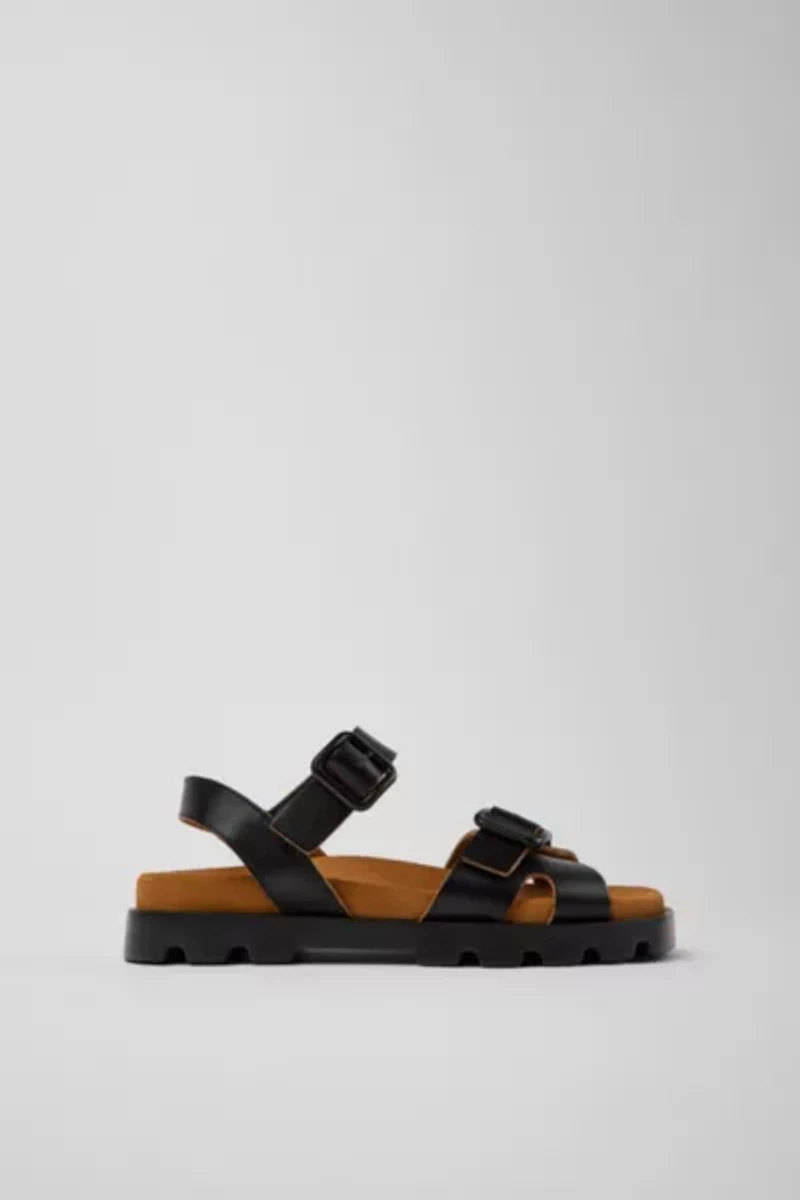 Camper Brutus Leather Buckled Sandal