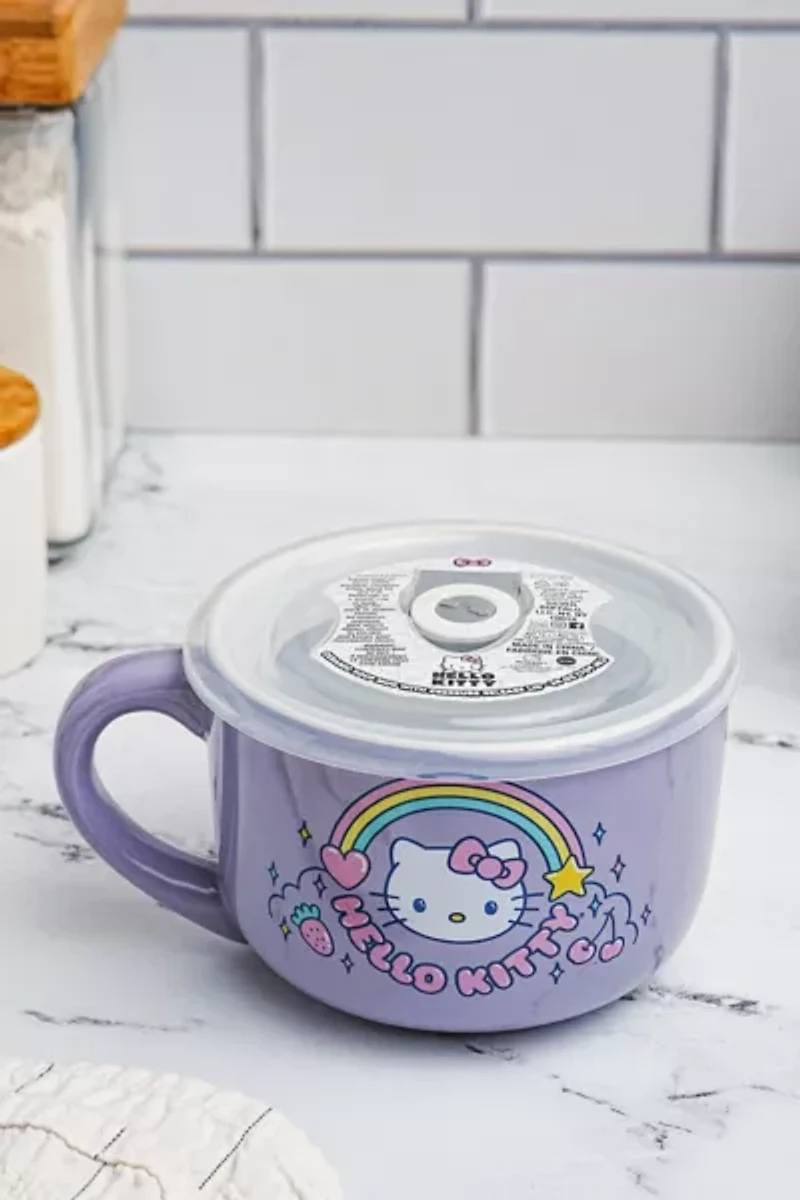 Sanrio Hello Kitty Rainbow 24 oz. Ceramic Soup Mug