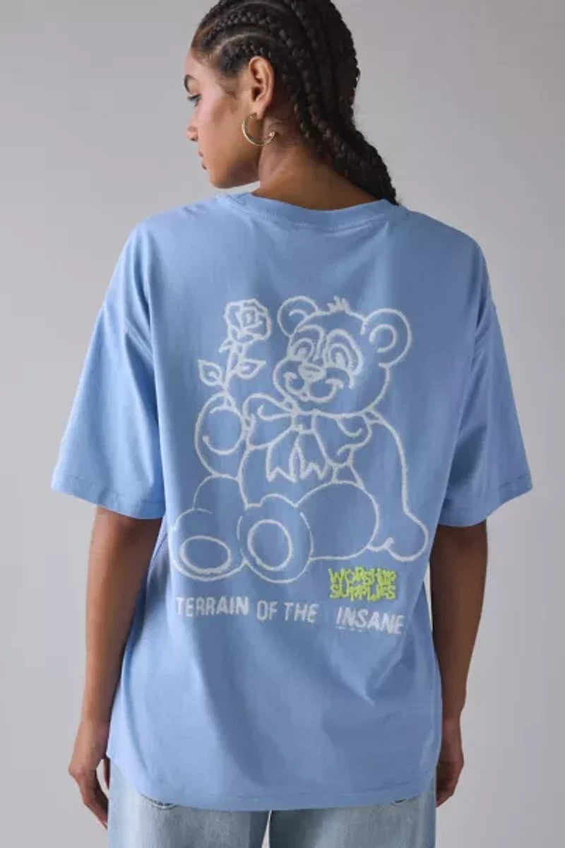 WORSHIP SUPPLIES Terrain Graphic Relaxed Fit Tee
