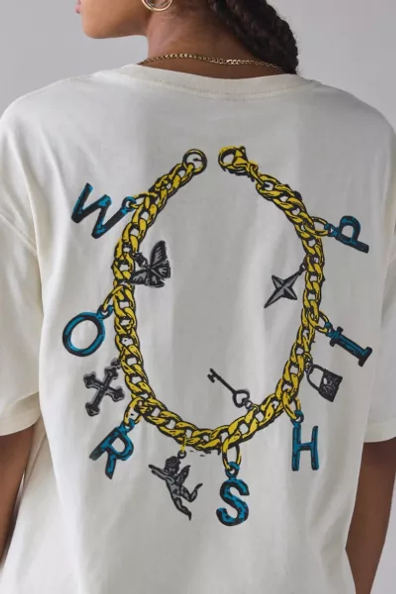 WORSHIP SUPPLIES Charmed Graphic Relaxed Fit Tee