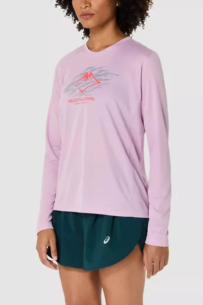 ASICS Fujitrail Logo Long Sleeve Running T-Shirt