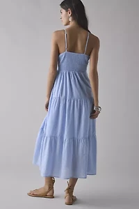Kimchi Blue Serafina Lace Trim Tiered Babydoll Maxi Dress