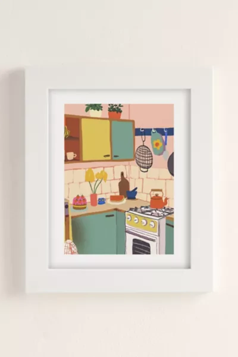 Gigi Rosado Retro Kitchen Art Print